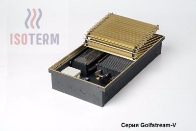 Внутрипольный конвектор с вентилятором ISOTERM Golfstrеam V КВК 24.08.180 концевой