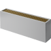 Isoterm напольный конвектор Коралл НКД 05-08.110 (1619 Вт), боковое, решетка алюм