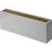Isoterm напольный конвектор Коралл НКПОН 05-25.130 (2699 Вт), нижнее, решетка алюм